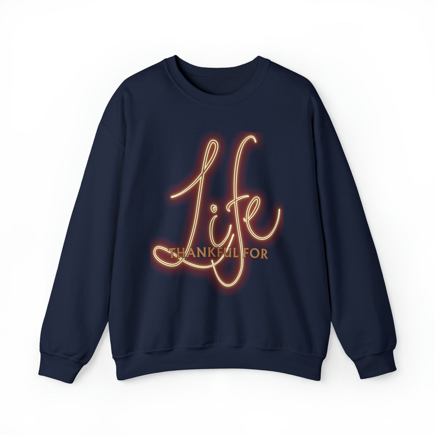 Thankful for Life Unisex Heavy Blend™ Crewneck Sweatshirt