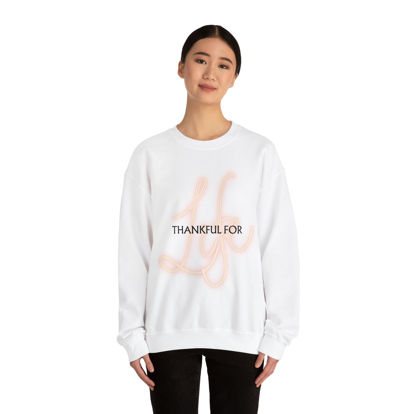 Thankful for Life Unisex Crewneck Sweatshirt