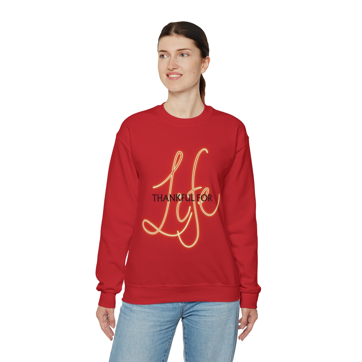 Thankful for Life Unisex Crewneck Sweatshirt