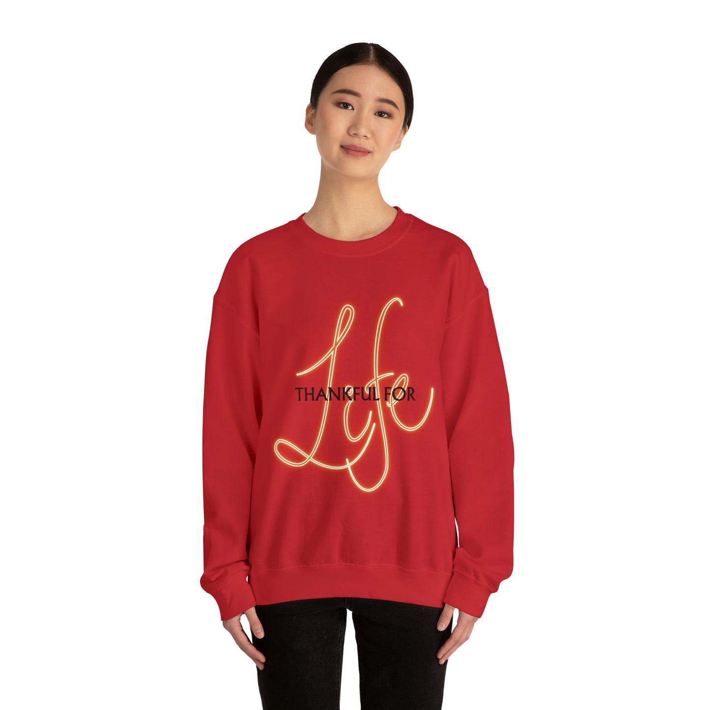 Thankful for Life Unisex Crewneck Sweatshirt