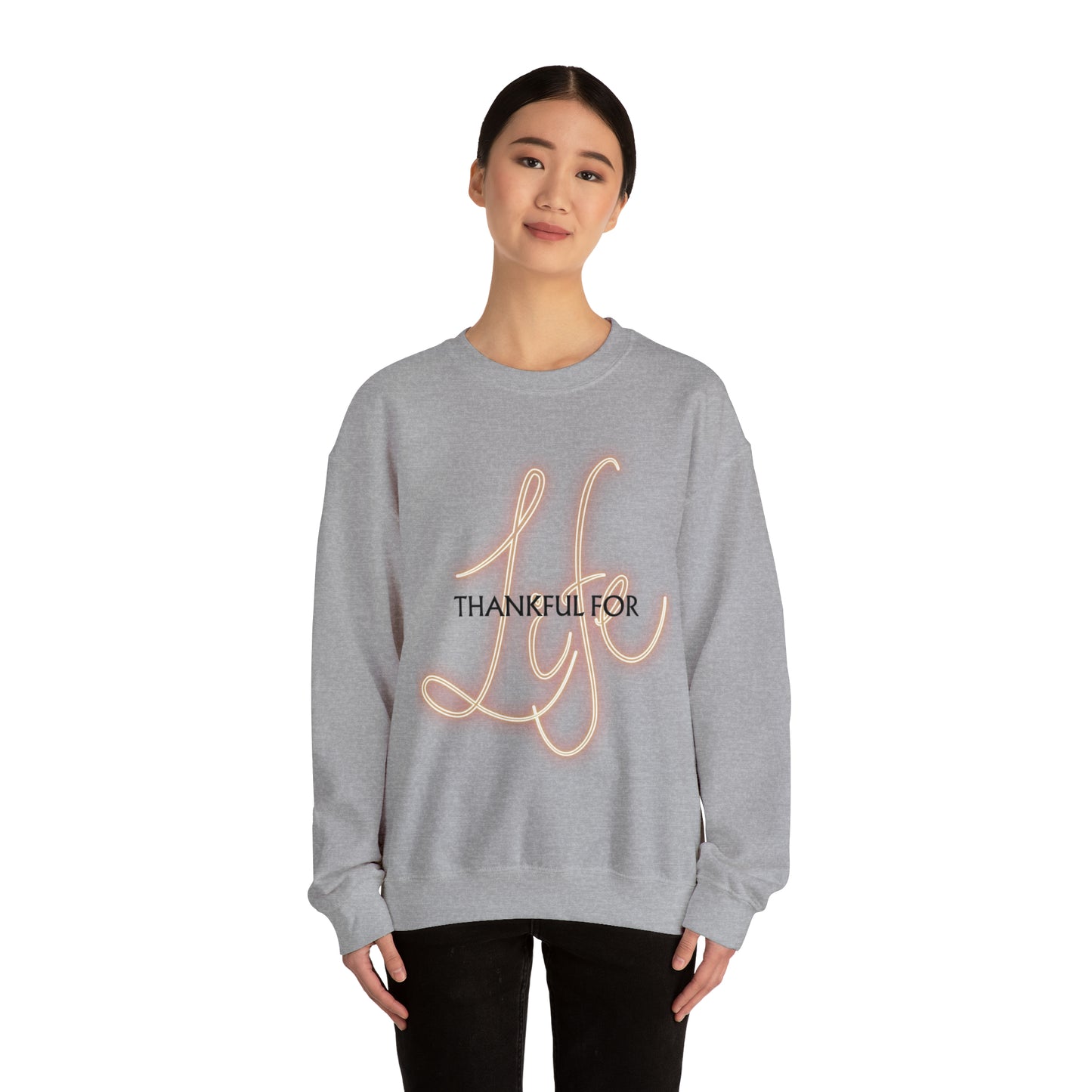 Thankful for Life Unisex Crewneck Sweatshirt