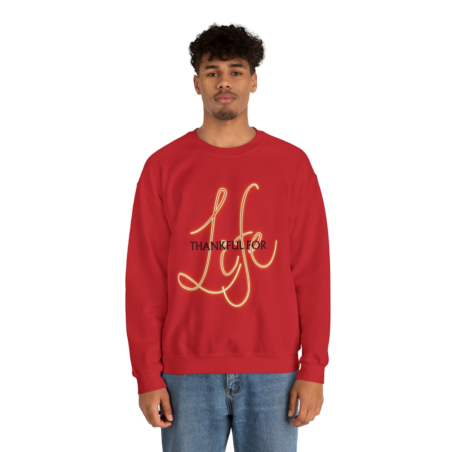 Thankful for Life Unisex Crewneck Sweatshirt