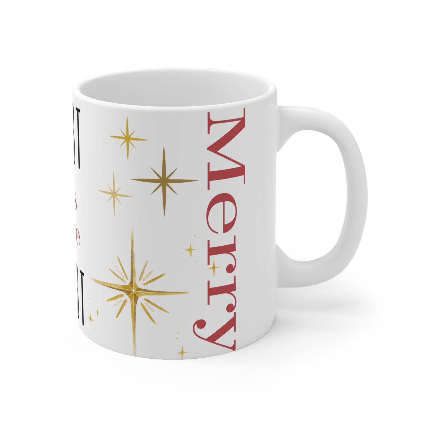 Christmas/Más (Spanish)/More Christ/Star of Bethlehem Ceramic Mug 11oz (White)