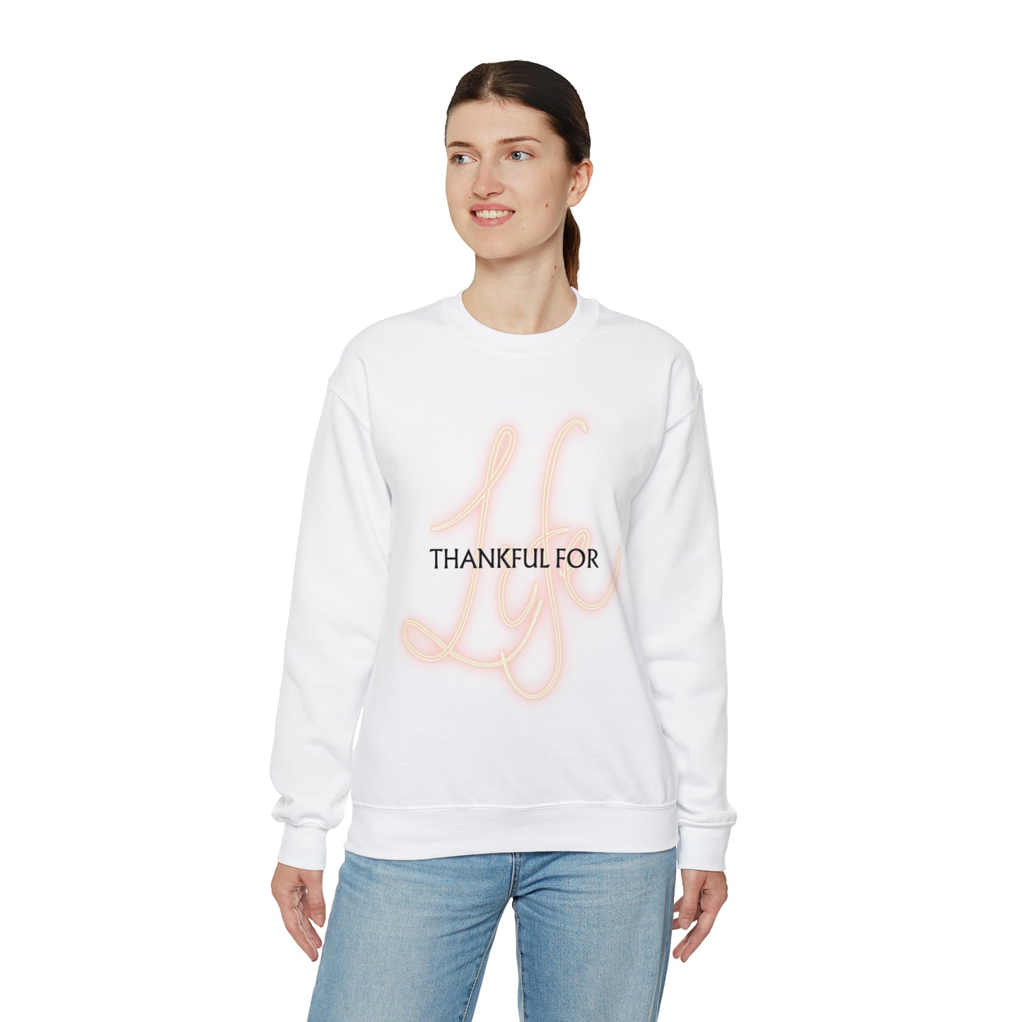 Thankful for Life Unisex Crewneck Sweatshirt