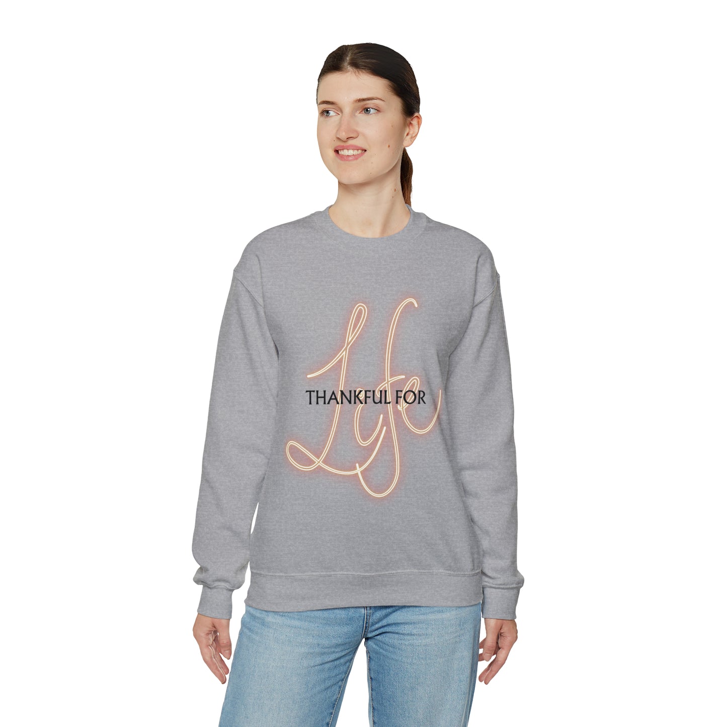 Thankful for Life Unisex Crewneck Sweatshirt