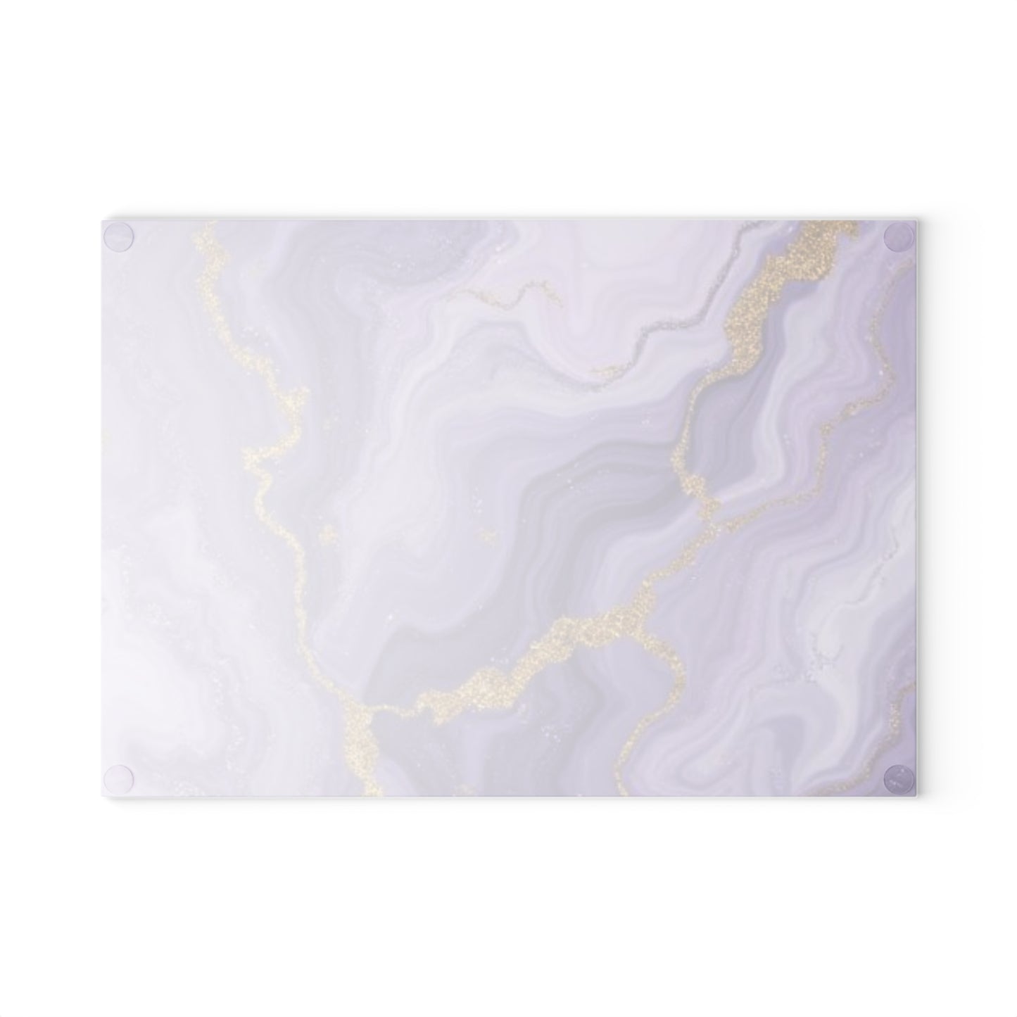 Lavender Agate Glass Cutting Board Purple Marble Kitchen Decor Gold Vein Serving Board