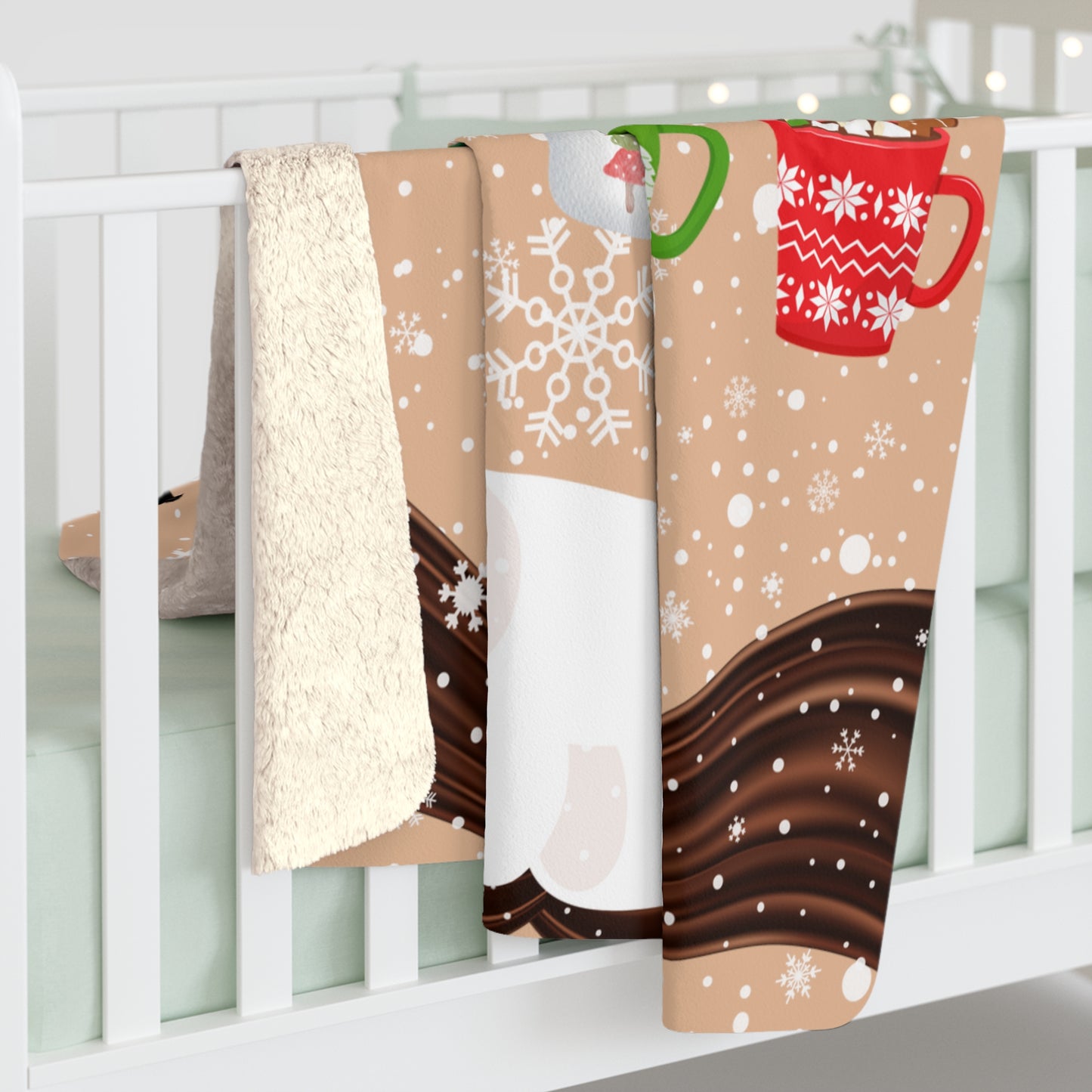 Stay Warm Like Hot Chocolate! Sherpa Fleece Blanket